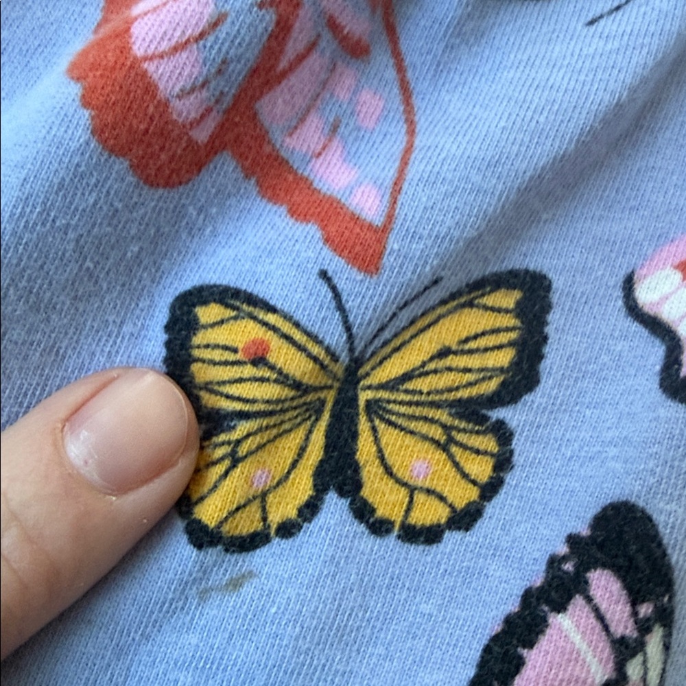 Hanna Andersson butterfly girls shirt sz 8 - Picture 3 of 5